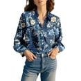 thumbnail image 3 of Chuancc Shirts For Women Long Sleeve Shirts For Women Fall Clothes Womens Office Tops Fall Outfits Tops For Women Trendy Button Down Shirts For Women Rose Gold L, 3 of 7