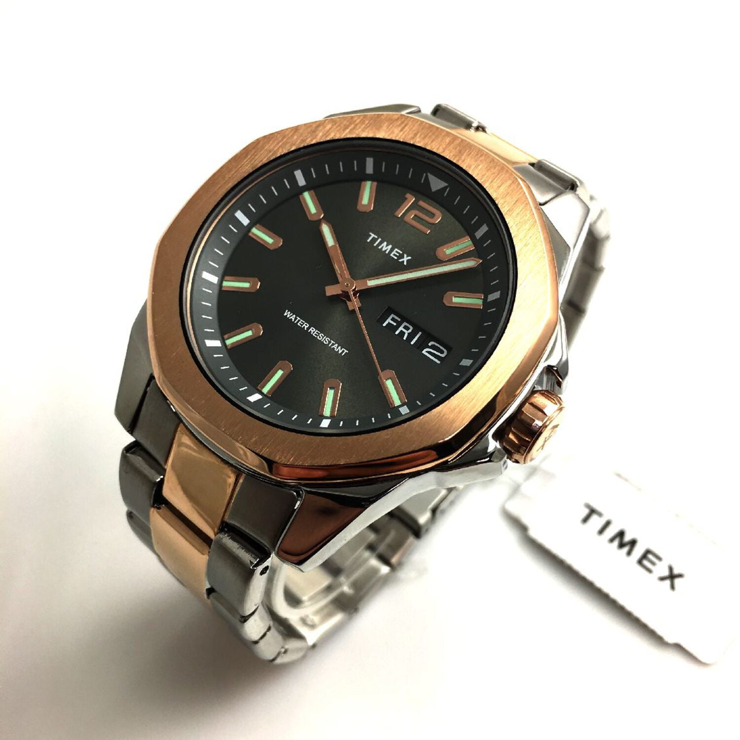 TIMEX 腕時計　TW2V43100　ESSEX AVENUE Men's Timex Essex Avenue Quartz Silver Watch TW2V43100 - Walmart.com