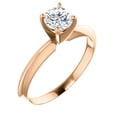 thumbnail image 3 of Pompeii 1/2 Ct Lab Grown Diamond Solitaire Engagement Ring 14k White Rose or Yellow Gold, 3 of 5