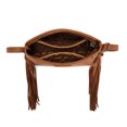 thumbnail image 3 of Wrangler Women Shoulder Crossbody Bag, Medium Western Fringe Hobo Purse, Brown, 3 of 6