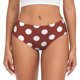 thumbnail image 1 of Balery Maroon And White Polka Dot Ropa Interior de Algodón para Mujer con Dibujo – Braguitas Cómodas y Elásticas, Estilo Clásico-Medium, 1 of 6