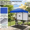 thumbnail image 6 of EAGLE PEAK 6 x 4 Pop-up Canopy, Adjustable Height,Straight Lightweight Compact Portable Tent, Blue, 6 of 9