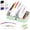 Green, variant on Wuqi A8 Waterproof Pill Organizer Set, 14 Reusable Color-Coded Zipper Pouches, 2-Week Daily Pill Pouch with 3-Ring Binder, Portable Travel Pill Case for Purse Daily