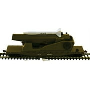 HO Flatcar w/Missile Launcher & 3 SAM Missiles US Army