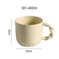thumbnail image 5 of Taza de cerámica con puntos de tinta para salpicaduras, creativa taza de café con leche para desayuno, personalidad nórdica, 300ml, 5 of 5