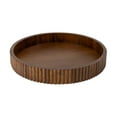 thumbnail image 5 of Better Homes & Gardens Ribbed Wood Decorative Tray, Walnut Finish, 16.4", 5 of 7