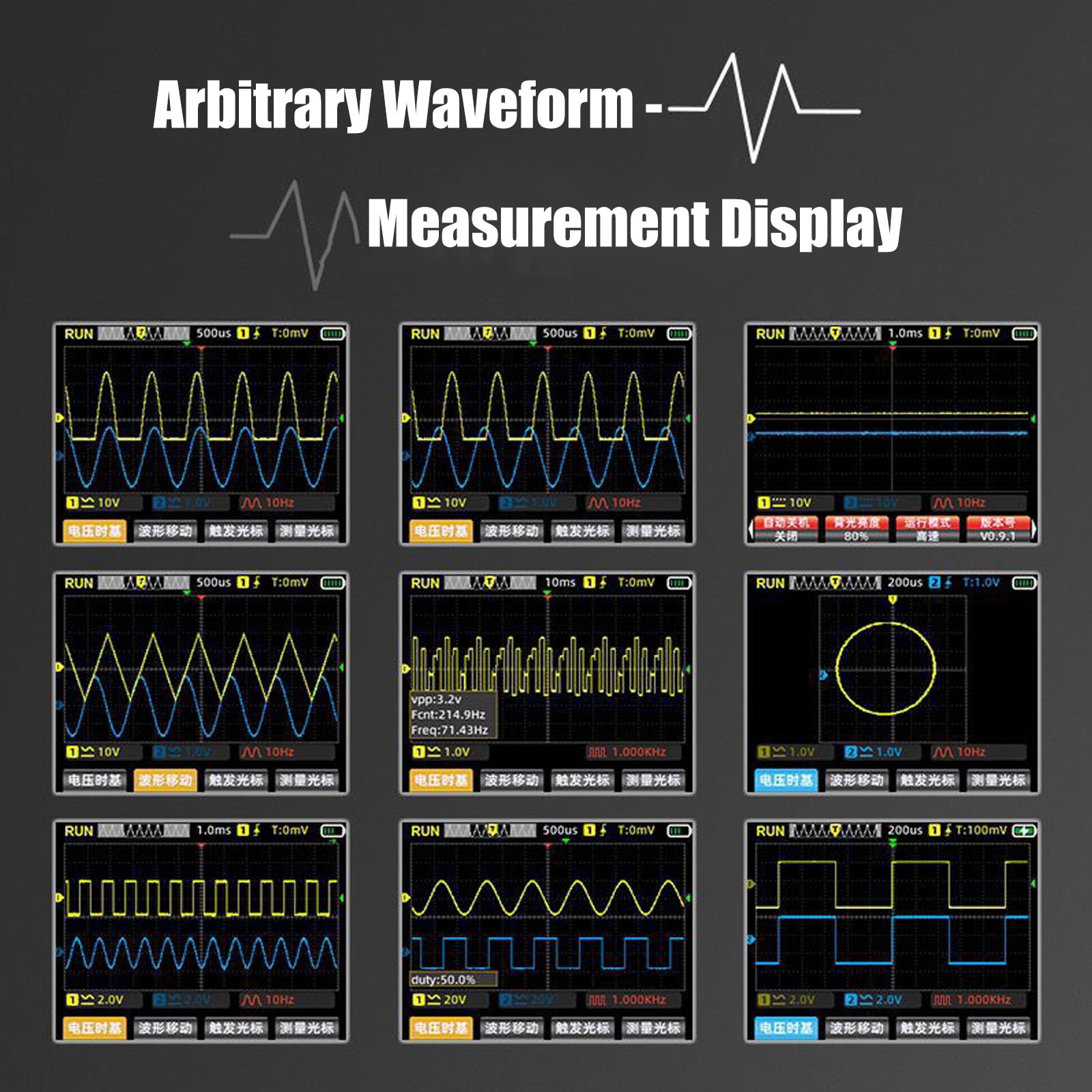 3.5inch Color Screen Digital Multimeter With Oscilloscope Generator For Electronic Testing Electronics Circuit Repair