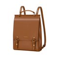 thumbnail image 1 of Cnoles Mochila De Cuero Monedero Para Mujer Moda Señoras Bolsos Vintage Casual Universidad Mochilas De Viaje Bolsa Naranja, 1 of 5