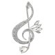 thumbnail image 1 of Guardurnaity Women Music Note Brooch Pin Rhinestone Decorations Breastpin Jewelries Party Ornaments Present Overcoat Gilrs Jewelry Type1, 1 of 6