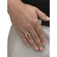 thumbnail image 3 of PalmBeach Jewelry Men's Round Genuine Mystic Fire Topaz and Cubic Zirconia Ring 2.70 TCW in 18k Gold-plated Sterling Silver, 3 of 5
