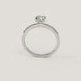 thumbnail image 4 of HeartsAndYou 2ct Cushion Moissanite Engagement Ring for Women Round Accent Solitaire 18k White Gold over Silver, 4 of 8