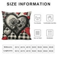 thumbnail image 5 of Nawypu  Valentine's Day Pillow Covers Red Black Heart Decor Throw Pillow Covers Happy Valentine Decorative Throw Pillows Valentines Day Decor for Home Sofa, 5 of 5
