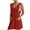 Wine, variant on Ahuyic Womens Summer Casual Dress,Womens Plus Size Dress,Womens Casual Solid Color Tie Button Sleeveless Camis Dress,Wine,M