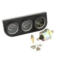 thumbnail image 1 of Oil Pressure Meter, Triple Gauge Set Easy Reading High Sensitivity 3 In 1 With Sensor For Truck For Marine For Car, 1 of 8