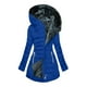 thumbnail image 2 of Chaquetas y abrigos casuales con capucha de manga larga para mujer Chaqueta acolchada de moda con capucha de manga larga de color sólido para mujer Parte superior de poliéster para mujer, 2 of 6