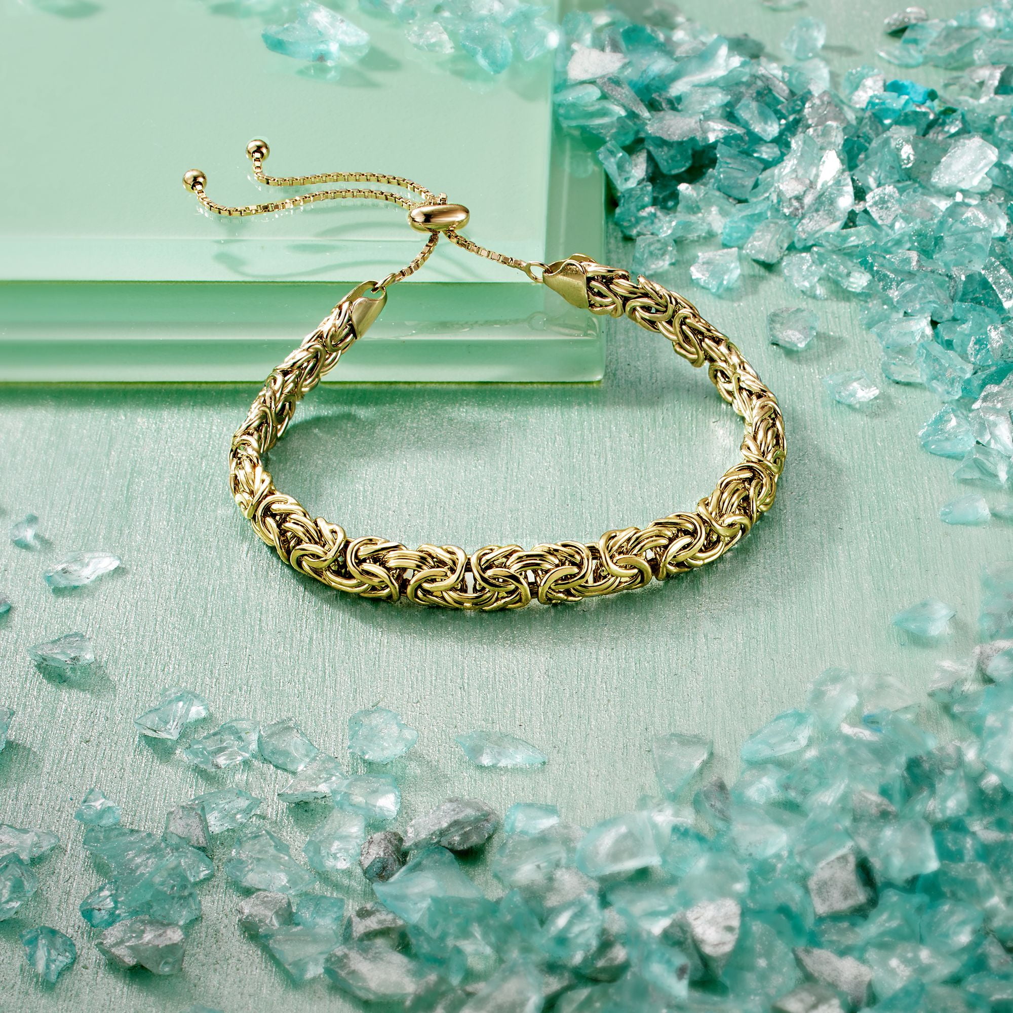 18k 2024 byzantine bracelet