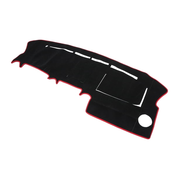 Cubierta de Tablero Unique Bargains para Ford F150 Pickup Truck Antideslizante | Almohadilla de Cubierta de Consola Central Negra Roja 1 Pcs