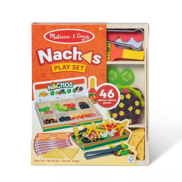 Set de Juego de Comida de Madera Nachos Melissa & Doug, 46 Piezas