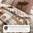 thumbnail image 2 of Lodge Quilt Set - Lightweight, Soft, All-Season - 2-Piece Reversible Rustic Bedding Set (Twin / Twin XL, Hemlock Green / Brown), 2 of 6