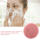 thumbnail image 3 of Guardurnaity Esponja de limpieza facial Almohadilla de limpieza facial redonda Limpiador de facial exfoliante portátil Pinceles de maquillaje y herramientas rojo PC 1 Guardurnaity CE000434-02, 3 of 6
