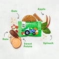 thumbnail image 5 of (6 pack) Once Upon a Farm Organic Tractor Wheels Toddler Bar, Apple, Sweet Potato & Spinach 5 Count, 5 of 16