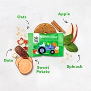 Once Upon a Farm Organic Tractor Wheels Toddler Bar, Apple, Sweet Potato & Spinach 5 Count