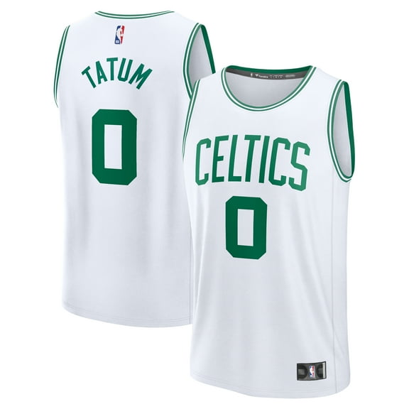 Youth Fanatics Jayson Tatum White Boston Celtics Fast Break Replica Player Jersey - Association Edition