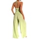 thumbnail image 4 of Mujeres Verano 2 Piezas Conjuntos, Tie-Up Tops sin mangas chaleco y pantalones de cintura alta de pierna ancha Set, 4 of 5