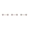 thumbnail image 1 of Minnieouse Anillo para pezones con barra, decoración de cuerpos pequeños de Metal, accesorio de joyería, Piercings para senos, elegante para el Type1 NO1 Minnieouse  CBP270852, 1 of 6