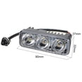 thumbnail image 4 of 3LED Auto LED Luz de trabajo 12V Luz intermitente de automóvil para automóvil SUV Sedan (aluminio) Likrtyny  Accesorios para autos y motos, 4 of 9