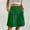 Green, variant on Yteetum Bermuda Shorts for Women Casual Solid Color Button Outdoor Pants Ladies Comfortable High Waist Wide Leg Hundred Loose Pants with Pocket Five Quarter Pants M