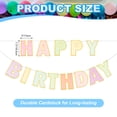 thumbnail image 2 of Uxcell Colorful Birthday Banner, No DIY Decorations Sign for Birthday Decor Backdrop, 7.3" x 5", 2 of 6