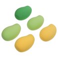 thumbnail image 3 of 5 Pcs Stylish Face Cream Puffs Portable Cosmetic Props Mango Shape Powder Puffs, 3 of 7