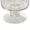 thumbnail image 4 of DecMode Glass Wide Candle Holder with Elevated Base, 4 of 12