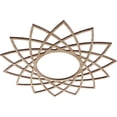 thumbnail image 2 of Ekena Millwork 18"OD x 6 7/8"ID x 3/8"T Eleanor Wood Fretwork Pierced Ceiling Medallion, Red Oak, 2 of 3
