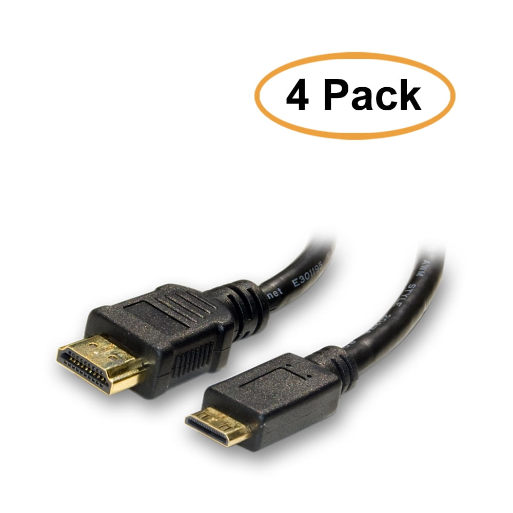 3ft (0.9M) Mini HDMI to HDMI Cable with (3 Feet/ 0.9 Meters