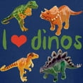thumbnail image 3 of CafePress - I Love Dinos Kids Dark T Shirt - Dark T-Shirt Kids XS-XL, 3 of 4