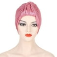 thumbnail image 6 of TRUBKH Satin Head Scarf Headband Caps for Women Hair Bandana Cotton Headbands for Women Hair Bandanas for Women Hair Towel Wrap for Women Pink One Size, 6 of 6