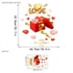 thumbnail image 3 of pstuiky Adhesivos para ventanas de San Valentín con diseño de corazón a rayas de acuarela. Decoración de doble cara con forma de corazón para el hogar, la oficina o la escuela., 3 of 5