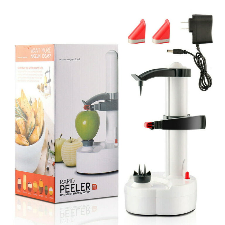 Fichiouy Electric Fruit Peeler Automatic Apple Peeler Potato Vegetable Skin  Peeling Tool 