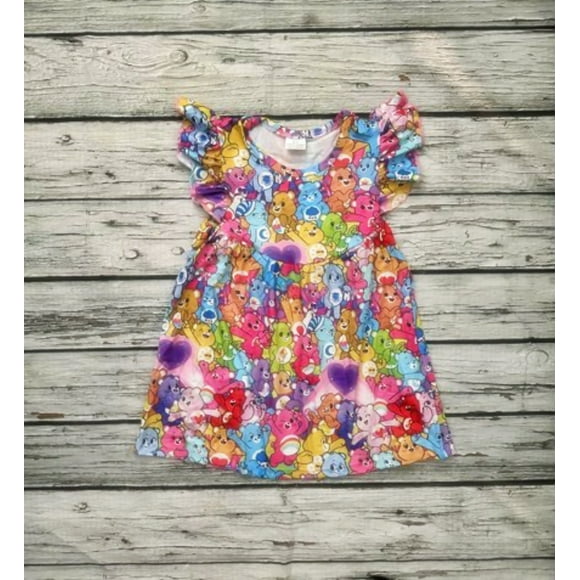 4T Care Bears Cotton Dress Girl Toddlers and Big Girls