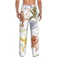 thumbnail image 3 of Goofa Cartoon Monkey Printed Soft Pajama Pants for Men, Wide Leg Comfy Casual Lounge Yoga Pants-Small, 3 of 9