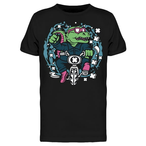 Mini Bike Trex Cartoon Tee Men's -Image by Shutterstock