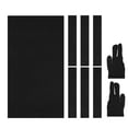 thumbnail image 1 of Tela de billar Uxcell para mesa de pool con tiras de tela y guantes, adecuada para clubes, bares y juegos deportivos en interiores, negra de 9 pies, 1 of 5