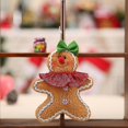 thumbnail image 2 of Muñecos colgantes de hombre de jengibre de árbol de Navidad, regalo de juguete de muñecas de tela de Navidad (1 unidad, marrón), 2 of 5