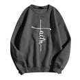 thumbnail image 4 of Womens Casual Sweatshirt Crew Neck Yeshua Lord Printed Pullover Long Sleeve Loose Fit Tops Fashion 2025, 4 of 4