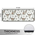 thumbnail image 5 of Kitchen Rugs Sets Of 2,White Buffalo Skull Flower Geometric Pattern Anti Fatigue Kitchen Mat Rugs Non Slip Washable,Decorative Kitchen Floor Mats for Kitchen,Sink,Laundry,17"x47"+17"x47", 5 of 5