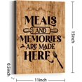 thumbnail image 2 of Kitchen Quote Canvas Wall Art,Meals & Memories Are Made Here Canvas Prints Framed Wall Art for Kitchen Dinning Room Wall Decor, 2 of 5