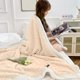 thumbnail image 5 of Manta de tafetán de lana de cordero | Manta doble gruesa para siesta en la oficina | Funda suave y acogedora para el sofá | Capa de cama cálida para el hogar o la oficina, 5 of 6