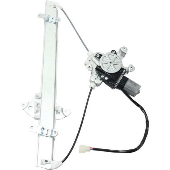 Window Regulator Compatible For 2003-2006 Mitsubishi Lancer Front, Left Driver Power With Motor